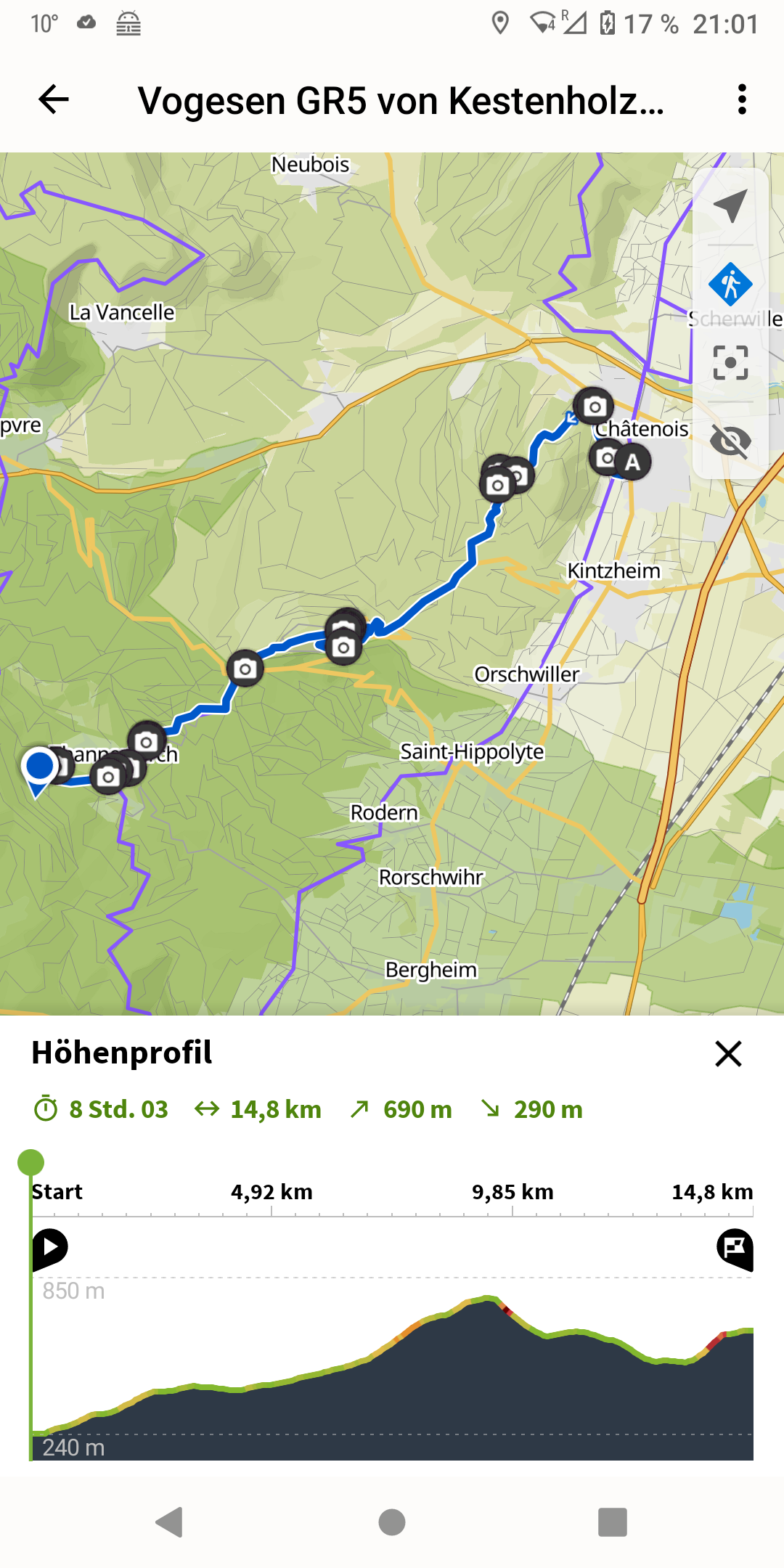 Von Châtenois nach Thannenkirch-Melkerhof